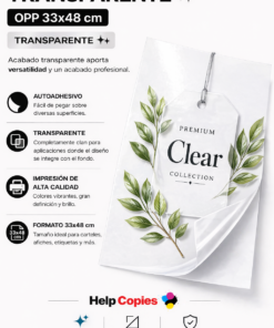 Papel Autoadhesivo OPP Transparente
