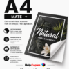 Papel Autoadhesivo A4 Mate
