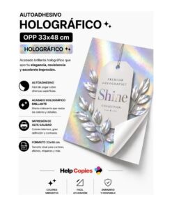 Papel Autoadhesivo OPP Holográfico