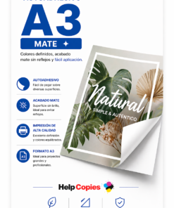 Papel Autoadhesivo Mate A3